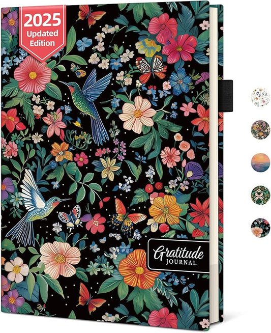 Gratitude Journal for Women – Undated Daily Mindfulness & Manifestation Journal with Prompts for Cultivate Affirmations, Positivity, Self-Care & Happiness - Hummingbird - Bloomnest