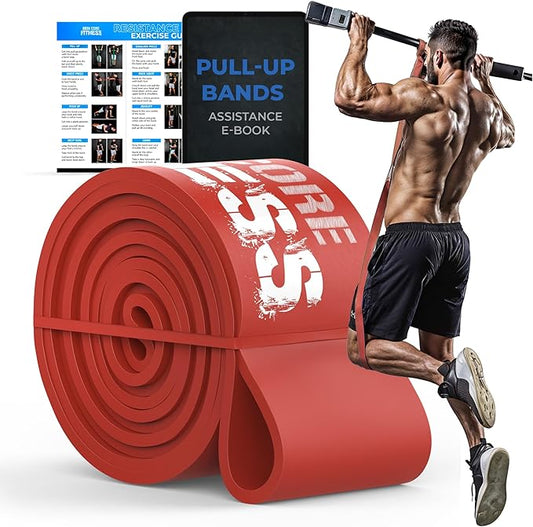 Pull Up Assistance Resistance Bands - Long Loop Power Bands for Men and Women - Strength Power Flexibility Training at Home & Gym - Ebooks & Workout Chart Included by Iron Core Fitness - Bloomnest