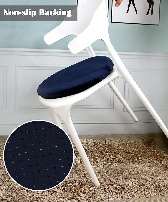 Sigmat 15" Round Seat Cushion, Memory Foam Stool Cushion for Stool Chair Khaki - Bloomnest