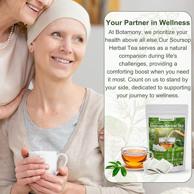 BOTAMONY 75 Premium Soursop Graviola Leaf Tea Bags 2.5g/ teabag, Soursop Leaves Organic, Hojas de Guanabana Organica, Guanabana Leaves Tea Handmade Non-GMO Sugar/Caffeine/Gluten Free - Bloomnest