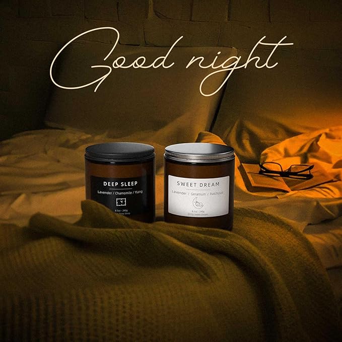 Scented Candles, BOYUJK Candles for Home, Scented Candle Set for Stress Relief and Promote Sleep, Candle Gifts for Women and Men (1.1lb, 480g) - Bloomnest
