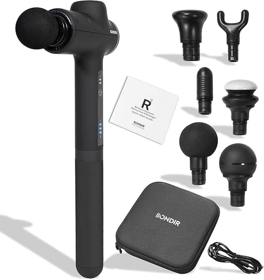 R2 Massage Gun - Percussion Deep Tissue Back Massager with Extension Handle - Bloomnest