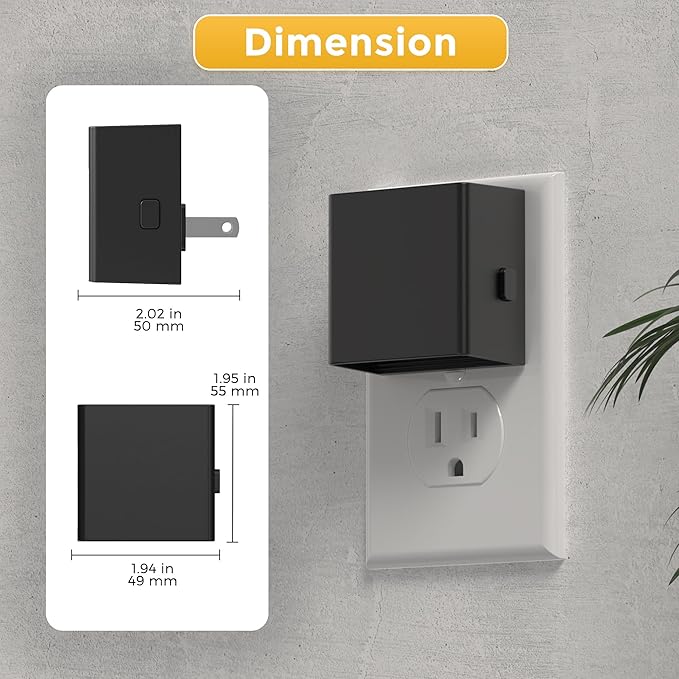 L LOHAS LED Night Lights Plug into Wall,[2-Pack] Plug in Night Light with Dusk to Dawn Sensor,3CCT 1600K/2700K/5000K,Brightness Adjustable,Nightlight for Adults Bathroom Bedroom - Bloomnest