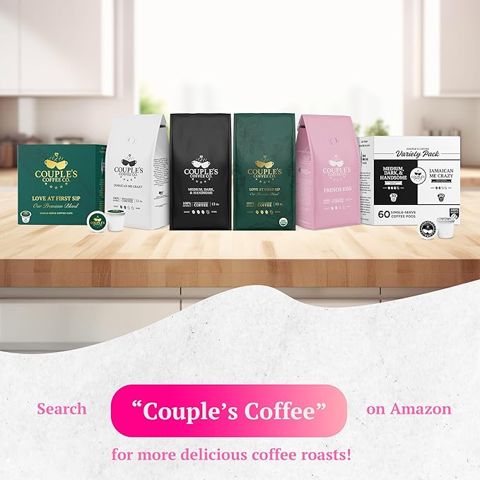 Couple's Coffee French Vanilla K-Cups | Gives Back to Military Families | Medium Roast Coffee Pods | Gourmet Flavored with Smooth French Vanilla Flavors |100% Arabica Beans | 24 Count - Bloomnest