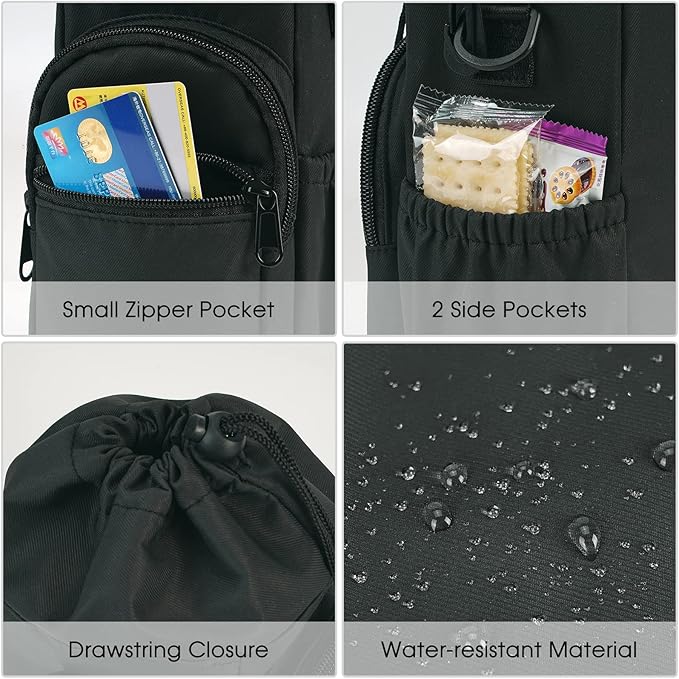 sportsnew Water Bottle Holder with Strap 32oz 40oz Insulated Water Bottle Carrier Sling Bag with Phone Pocket Crossbody sportsnew