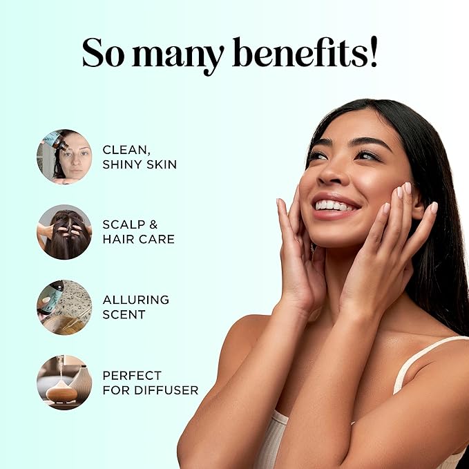 Pure Rosemary Essential Oil for Aromatherapy - Undiluted Rosemary Oil for Hair Skin and Nails - Rosemary Essential Oil for Diffusers Plus Hair Oil for Enhanced Shine Cleansing and Dry Scalp Treatment - Bloomnest