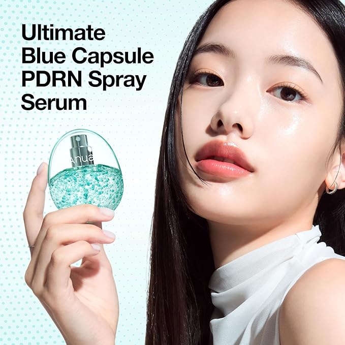 ANUA PDRN Collagen Glow Facial Serum Spray, Hydrating Face Mist, Hyaluronic Acid, dewy Glass Finish, All Skin Types, Instant Plumping Hydration, Firming Care, Korean Skincare, 1.01 fl oz - Bloomnest