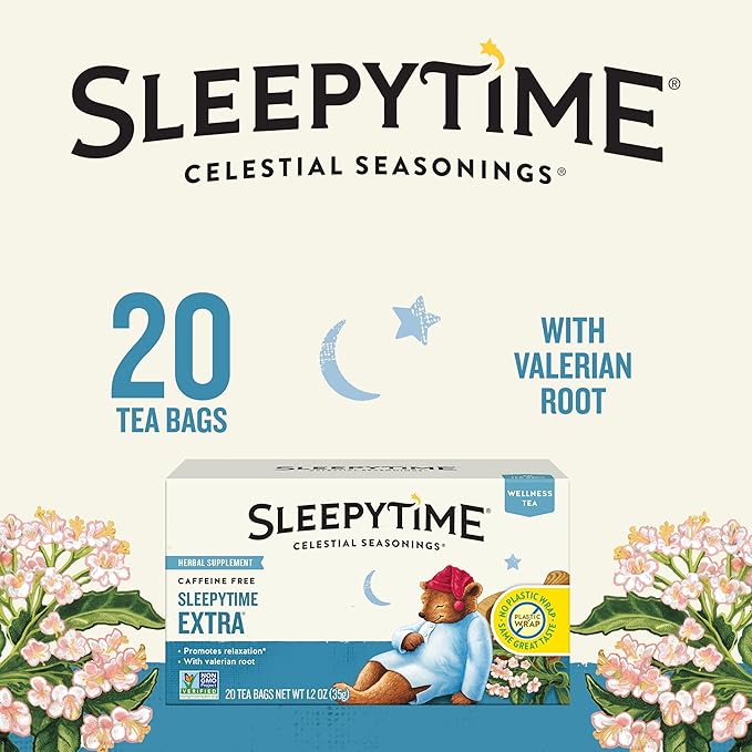Celestial Seasonings Sleepytime Extra Herbal Tea, 20 Tea Bags Box (Pack of 2) - Bloomnest
