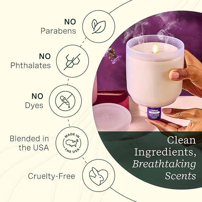 ClickWick Essential Oil Blends for Lifelines Diffusers, 3-Pack in Bloom Set - Essential Oil Blend Refill for Candle, Plant & Shower Aromatherapy Diffuser - Fragrance for Diffusers - Bloomnest