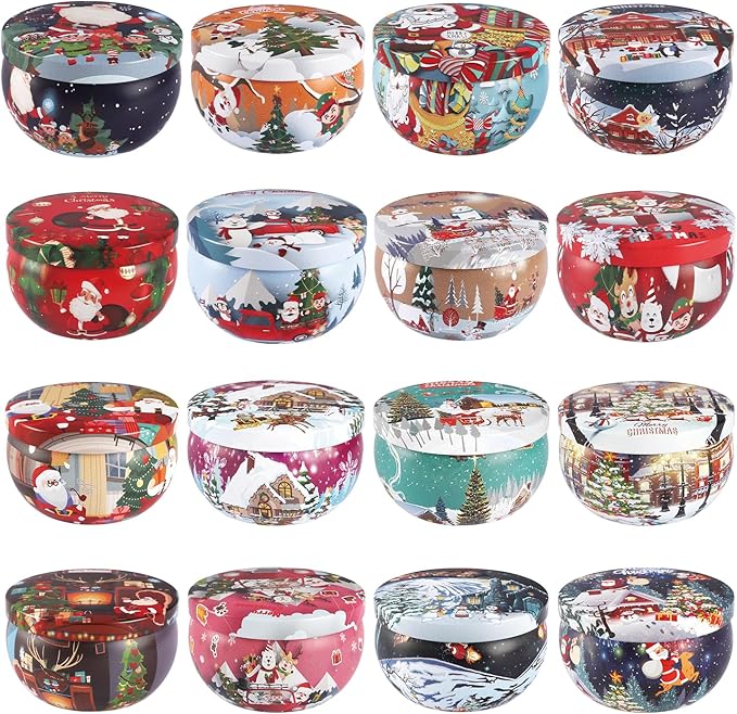 16Pack Christmas Scented Candles Gift- Aromatherapy Candle-Soy Wax-Long Lasting Burn time, Christmas Thanksgiving Gifts for Women，Home Decor - Bloomnest
