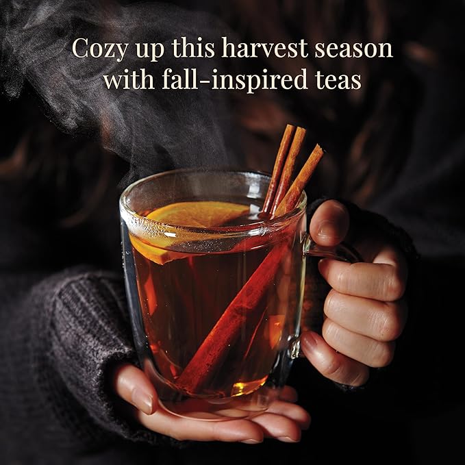 The Republic of Tea: Fall Harvest Tea Assortment Cube, 24 Tea Bags - Bloomnest
