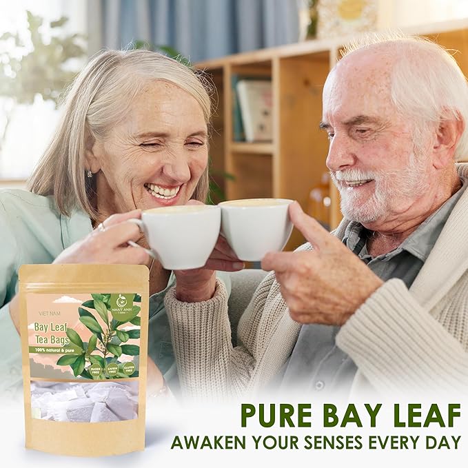 NHAT ANH FARM - Premium Bay Leaf Tea Bags, 40 Tea Bags, 100% Natural Dried Bay Leaf, Naturally Sweet Herbal Tea, Sugar-Free, Caffeine-Free, No Additives. - Bloomnest