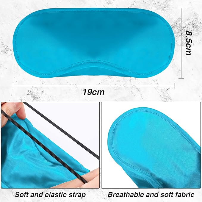 100 Pack Eye Mask Disposable Blindfolds for Games with Nose Pad Soft Eye Cover Party Pack Sleep Mask for Women Men Kids(Multi Color) - Bloomnest