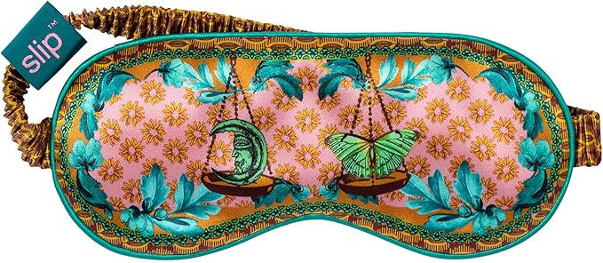 slip Pure Silk Sleep Mask - 100% Pure 22 Momme Mulberry Silk Eye Mask - Comfortable Sleeping Mask with Elastic Band, Zodiac Collection: Libra - Bloomnest