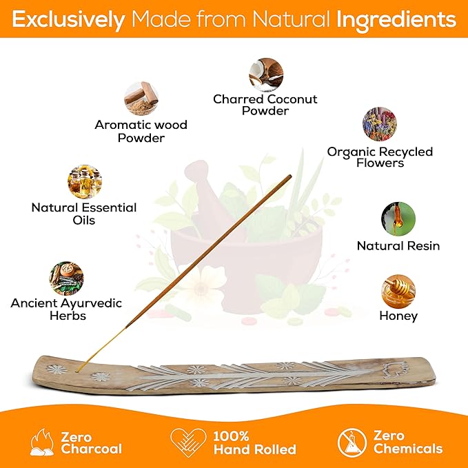 Satya Champa Incense Sticks, Satya Bng Insenses 15gmx12 Pack with Raajsee Incense Holder Bundle, Satya Nagchampa Natural Incense - Bloomnest