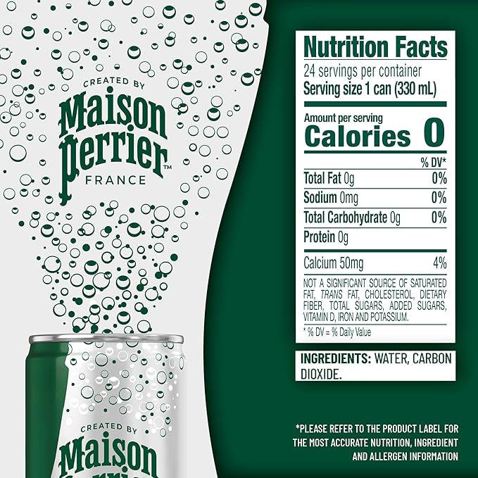 Maison Perrier Ultimate Sparkling Water, 11.15 Fl Oz Cans, 8 Count, 3 Pack - Bloomnest
