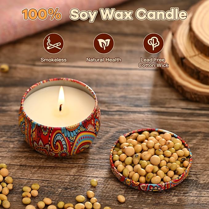 Scented Candles Gift Set, 12 Pack Candle for Home Scented, Candles Clearance with Gift Box, Aromatherapy Non Toxic Candle for Men, Women, Friends Birthday, Mother's Day - Bloomnest