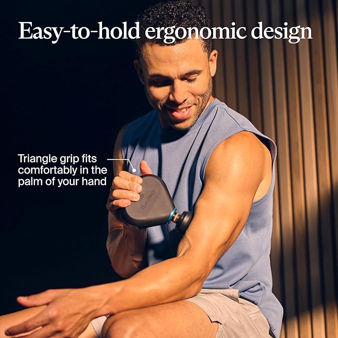 TheraGun Mini Plus Massage Gun by Therabody - Portable Massage Enhanced with Heat – Travel Essential for Faster Recovery On The Go - Bloomnest