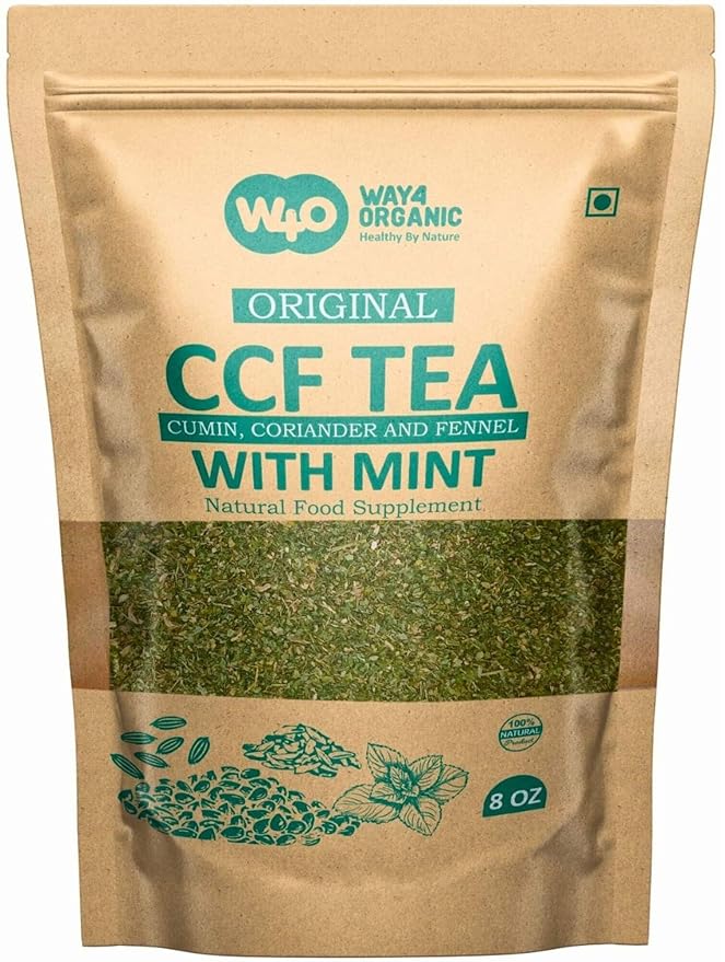 CCF Tea (Cumin, Coriander, Fennel) with Mint - Digestive Tea to Support Natural Detoxification 8 Ounces (Pack of 1) - Bloomnest