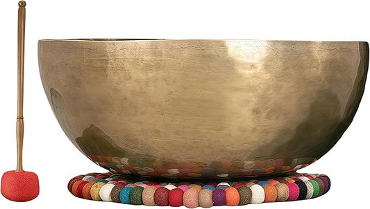 Tibetan Singing Bowl Set - Meditation Sound Bowl Handmade in Nepal for Chakra Healing, Mindfulness, Stress Relief ARTPARK