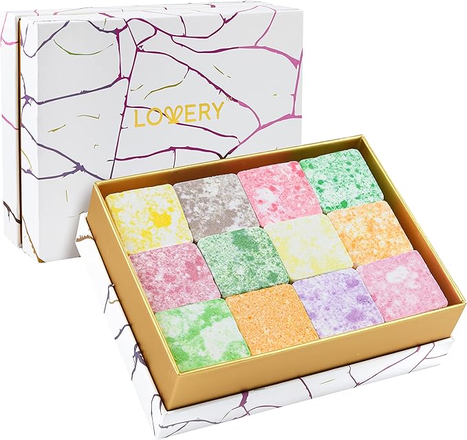 Aromatherapy Shower Steamers, Variety Pack of 12 Shower Bombs, Natural Scented Marble Shower Tablets, Birthday, Relaxing Gift Ideas for Women & Men, Essential Oil Bath Bomb Eucalyptus More