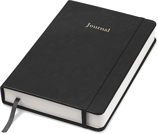 Wykeham's Executive 2026 Undated Daily Journal Planner – Customization Available (Black, 8.5"×5.5" - Undated) - Bloomnest