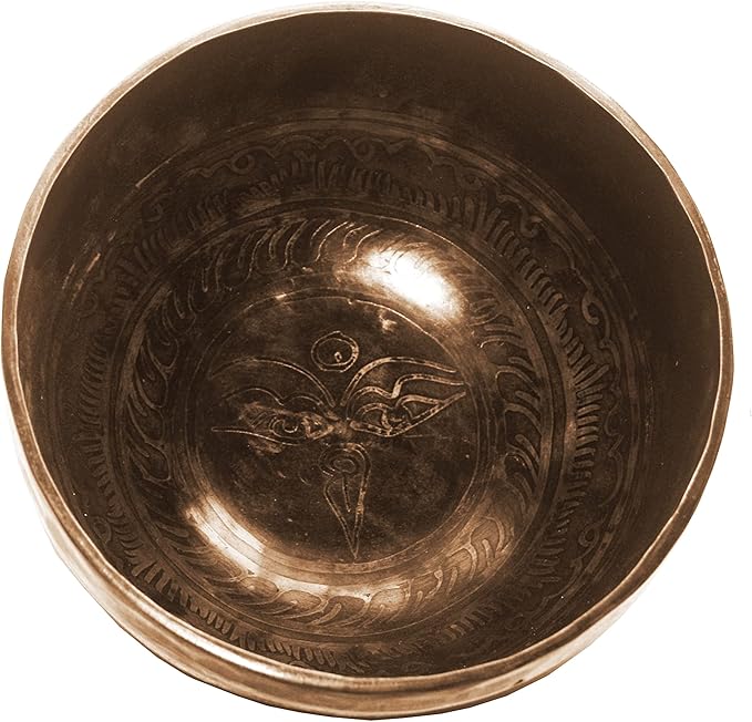 Sacral Chakra Antique Hand Pounded Tibetan Art Healing Singing Bowl [ 405 SB, 5.2 inches Diameter ] - Bloomnest