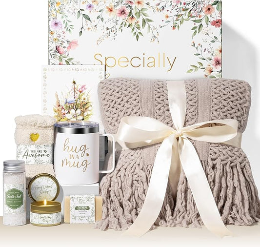 Self Care Gifts for Women Get Well Soon Gifts, Birthday Gifts for Women Care Package, Sympathy Gift Baskets Spa Gifts Thinking of You Inspirational Valentine's Day Gifts for Her Mom Wife Girlfriend