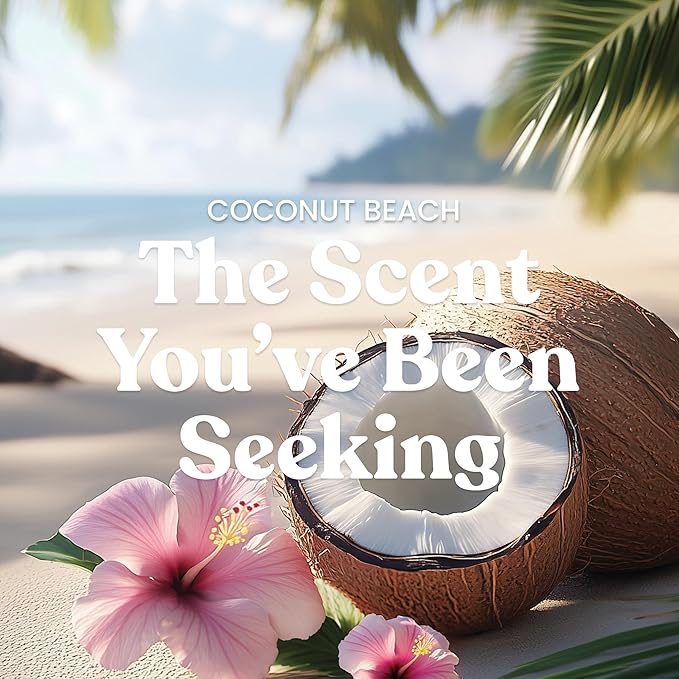 Yankee Candle Coconut Beach, Scented Candle, 14.5oz 3-Wick Candle Jar with up to 40 Hours Burn Time, Giftable - Bloomnest