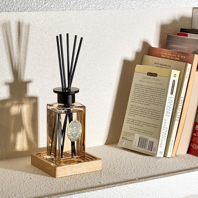 M&SENSE 6.3 oz Large Reed Diffuser Set | Fresh Grapefruit Scent Oil Diffuser with Sticks | Hotel Collection Non-Toxic Essential Oil |for Bedroom Bathroom Living Room - Bloomnest