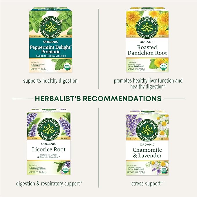 Traditional Medicinals Tea, Organic Smooth Move, Relieves Occasional Constipation, Senna - 48 Tea Bags - Bloomnest
