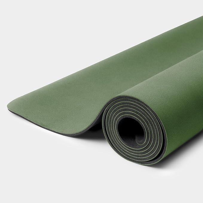 WeGym Yoga Mat, 4mm Cushioned Exercise Mat for Yoga, Pilates, Home Workouts - Anti Slip Polyurethane Suede Yoga Mat with Carrying Strap - Bloomnest