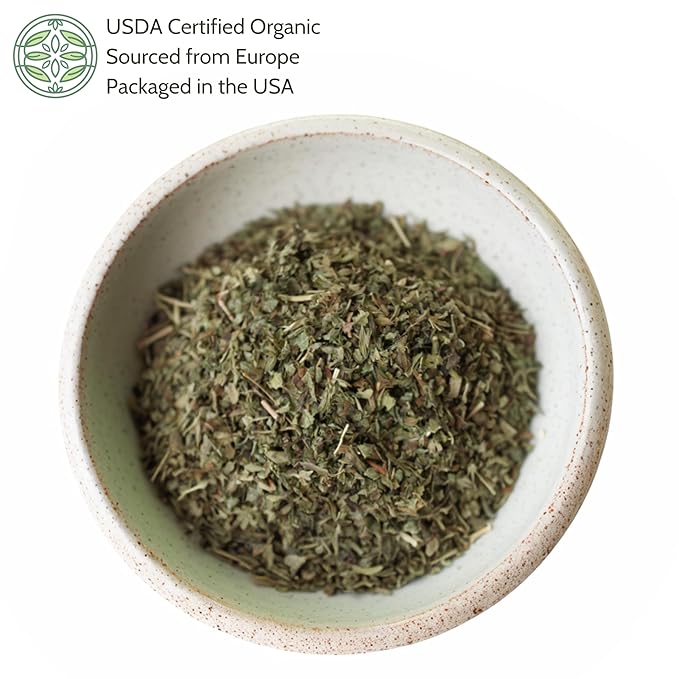 Elanen Naturals Organic Lemon Balm Herb 4 oz. (113g), USDA Certified Organic Lemon Balm Dried Loose Leaf Tea, Melissa Officinalis, Melisa Tea, Te De Toronjil, Cut & Sifted - Bloomnest