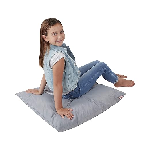 ECR4Kids Jumbo Floor Pillow, 27in, Flexible Seating, Light Grey - Bloomnest