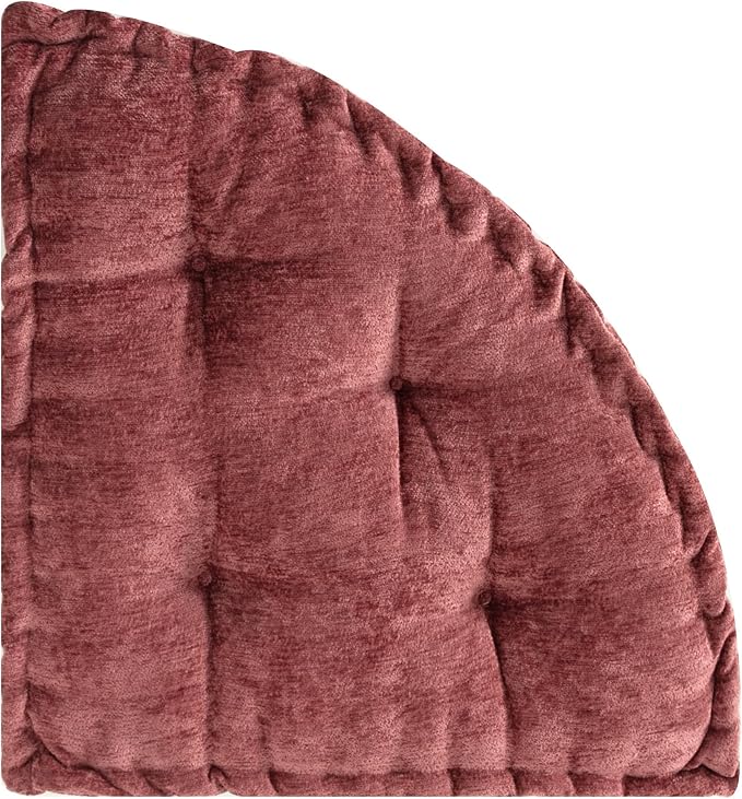 Fan-Shaped Floor Cushion Fan Floor Pillow, Meditation Cushion for Sitting or Yoga, Pizza Cushions Thick Outdoor Seating for Kids for Adults 20"*20" - Bloomnest