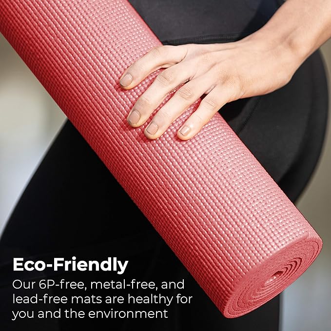 Hello Fit 10-Pack Yoga Mat, 68" x 24" Non Slip Exercise Mat, 4mm Thick Gym Mat for Fitness and Stretching, Bulk Non Toxic Yoga Mats for Schools and Studios - Bloomnest