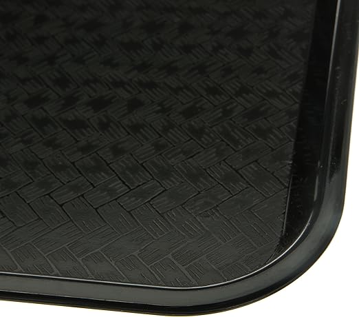 Carlisle FoodService Products CT101403 Cafe Standard Plastic Cafeteria/Fast Food Tray, NSF Certified, BPA Free, 14" Length x 10" Width, Black - Bloomnest