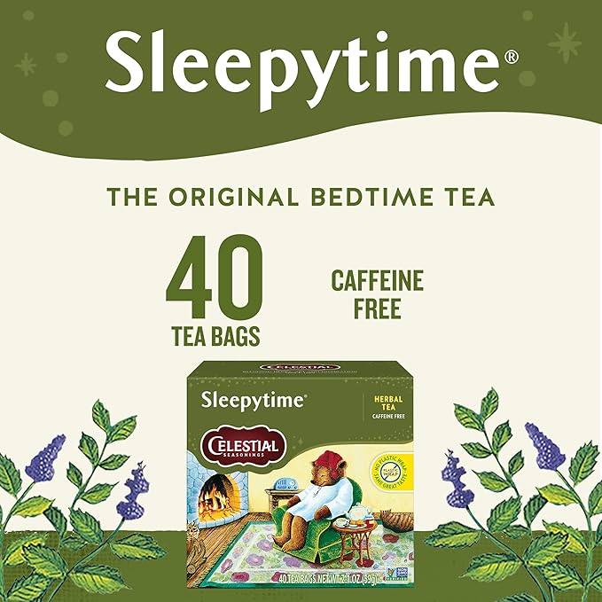 Celestial Seasonings Sleepytime Herbal Tea, Caffeine Free, 40 Tea Bags Box (Pack of 6) - Bloomnest