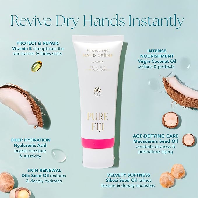 PURE FIJI Hydrating Hand Crème, Guava (4 oz/120ml) - Bloomnest