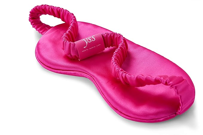 Silk Sleep Mask Light Blocking Luxury 100% Mulberry 19mm Silk Eye Mask Eye Cover Blindfold Ultra Soft Light & Comfy Anti Aging Skin Care with Travel Bag Gift Package - Bloomnest
