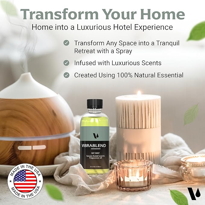 Hotel Fragrance Collection Diffuser Oil, Aromatherapy, Hotel Scent Oil Diffuser for Home, Scents for Home, Inspired by My Way - Bloomnest