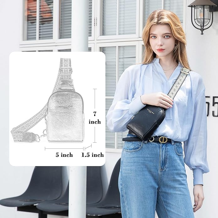 INICAT Small Sling Bag for Women Everyday & Travel Crossbody Bags Lightweight Cross Body Purses Vegan Leather - Bloomnest