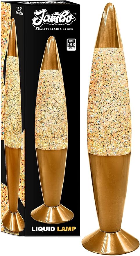 Jambo 16-Inch Rainbow Glitter Lamp I Beautiful Liquid Lamp I Entertaining for Adults and Kids I Perfect Holiday Gift - Bloomnest
