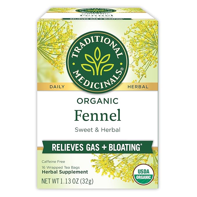 Traditional Medicinals Organic Fennel Tea, 16 Count - Bloomnest