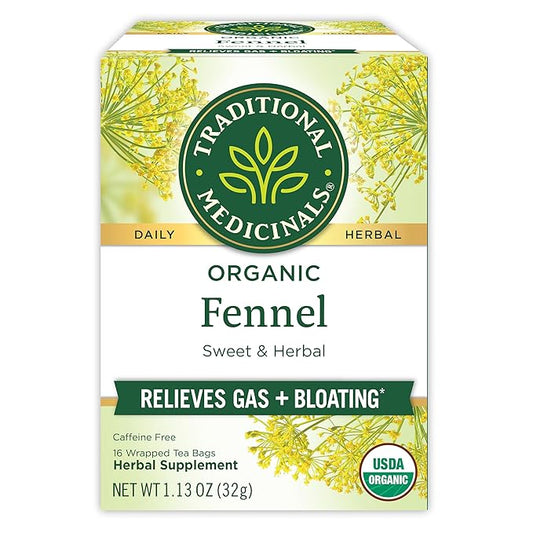 Traditional Medicinals Organic Fennel Tea, 16 Count - Bloomnest