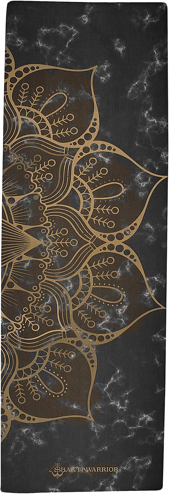 Shakti Warrior Pro Hemp Mat - Artist Designed, Premium Printed Eco-Friendly Non-Slip mat, Great for Regular & Hot Yoga, Pilates, Workouts 72 inch x 24 inch x 3mm Thick