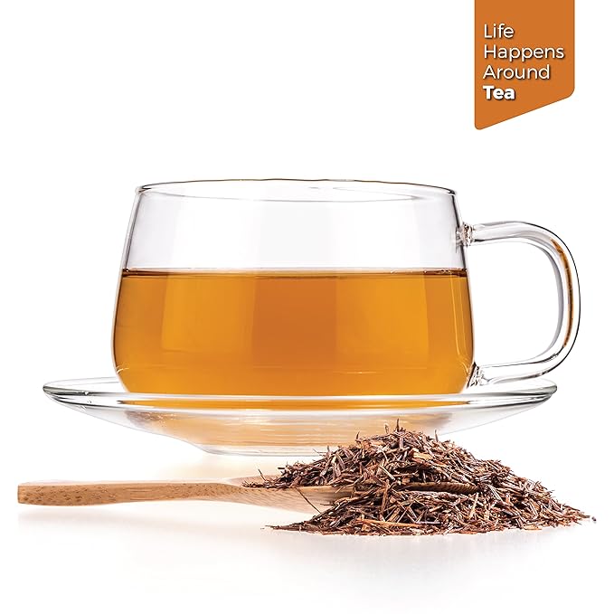 Tealyra - Pure Rooibos Red Herbal Tea - African Red Bush Loose Leaf Tea - High in Antioxidants - Relax - Detox - Low Blood Pressure - Kids Welcome - Caffeine-Free - 220g (8-ounce) - Bloomnest
