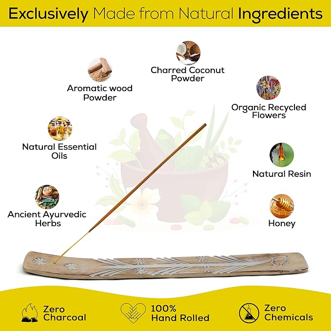 Satya Citronella Incense Sticks, Satya Bng Insenses 15gmx12 Pack with Raajsee Incense Holder Bundle, Satya Nagchampa Natural Incense - Bloomnest