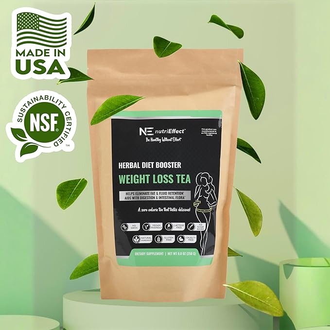 nutriEffect Weight Loss Herbal Tea | Detox & Digestion Support | Bloating Relief | Promotes Fat Reduction & Weight Management | Weight Support Blend with Natural Ingredients - Bloomnest