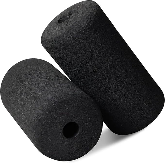WF Athletic Supply Foam Foot Pads, Foam Roller for Gym Exercise Machines Equipment Replacements, Roller Pad for Leg Extension, PEC Deck Pads for Weight Bench, Sold by Pair (8” x 4” OD x 0.875” ID) - Bloomnest